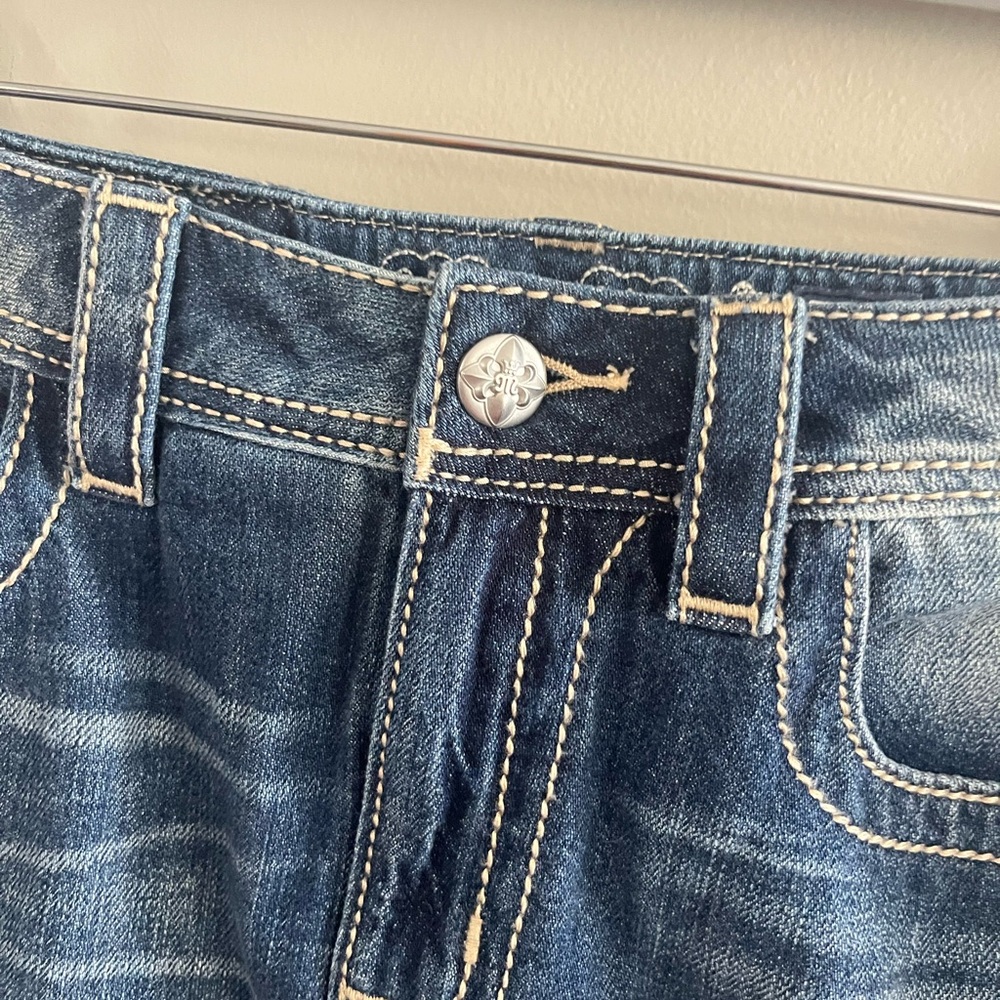 Miss‎ Me Size 28 Jean Skirt Embroidered Denim Western - Picture 5 of 8